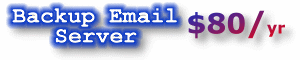 backup email server service - $80 per year 
