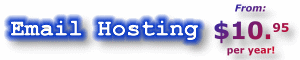 Email Hosting - From $10.95